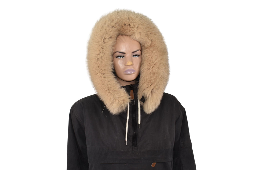 Detachable Fur Trim For Hood | Fur For Hood | Fox Fur Collar | Beige Fur Scarf | Fur For Parka