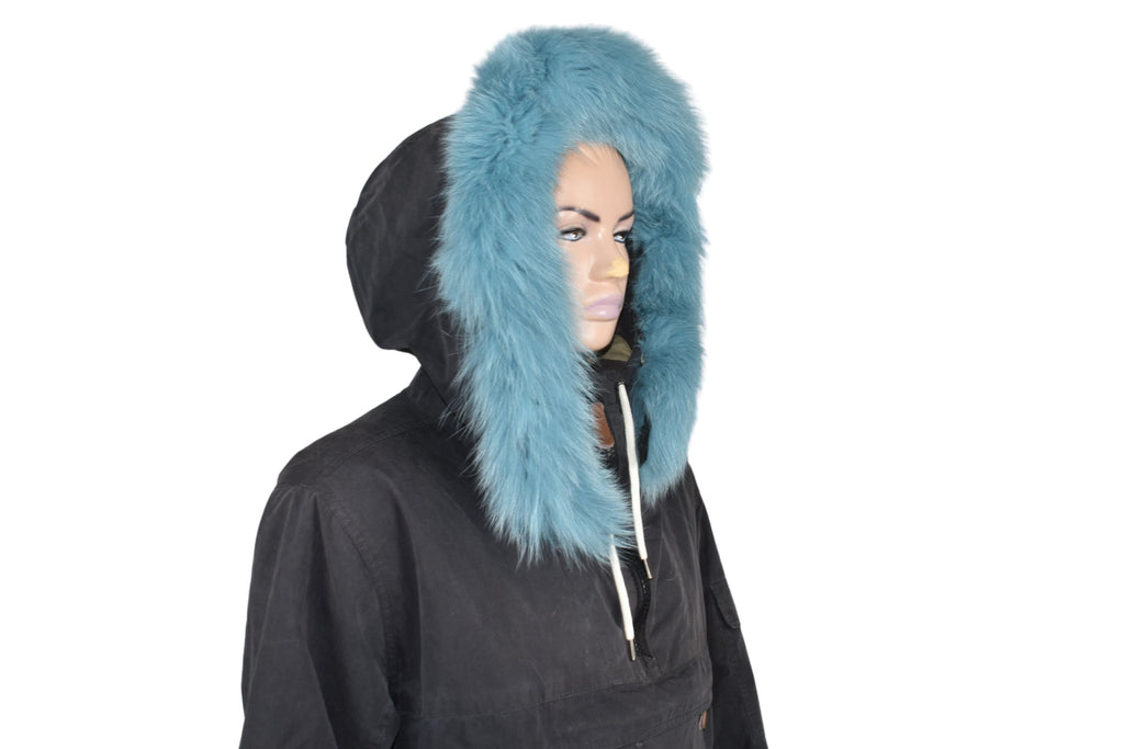 Detachable Fox Fur Hood Trim: Natural Fur Collar Scarf