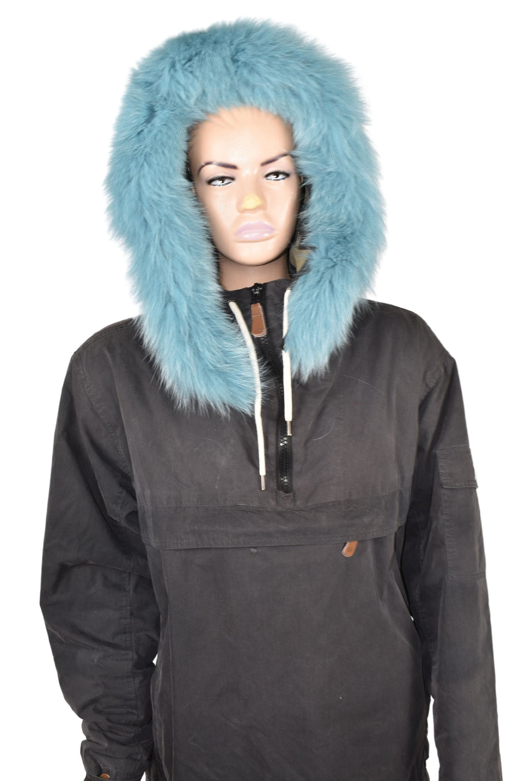 Detachable Fox Fur Hood Trim: Natural Fur Collar Scarf