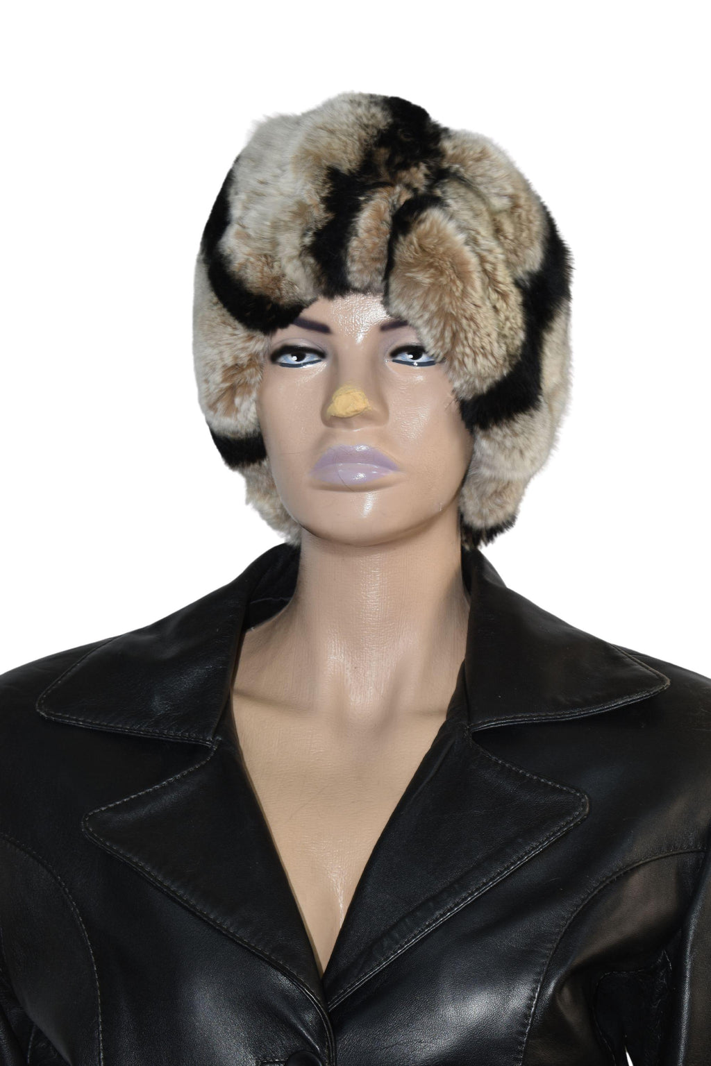 Rex Rabbit Fur Turban Headband - Women's Winter Head Wrap