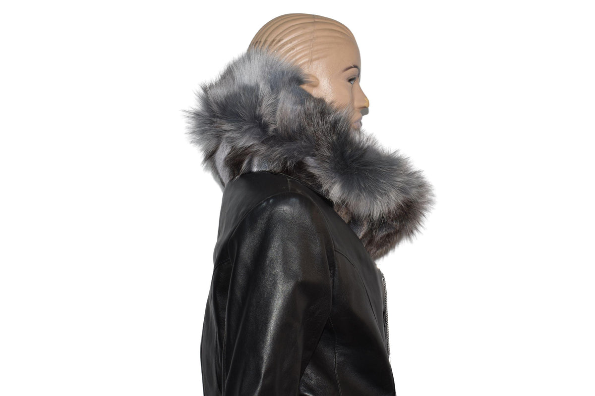 Handmade Fox Fur Snood: Luxury Neck Warmer Collar