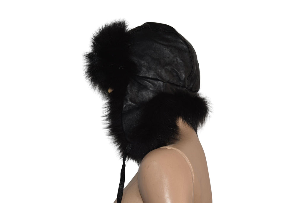 Fur Hat | Ushanka Russian Hat | Aviator Fur Hat | Fox Fur Trapper Hat  | Men Fur Hat | Silver Fox Hat | Natural Fox Fur Hat | Gift For Her