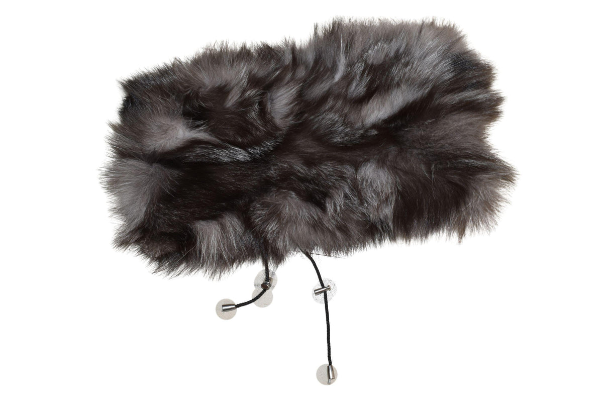 Handmade Fox Fur Neck Warmer: Luxury Fur Snood Collar
