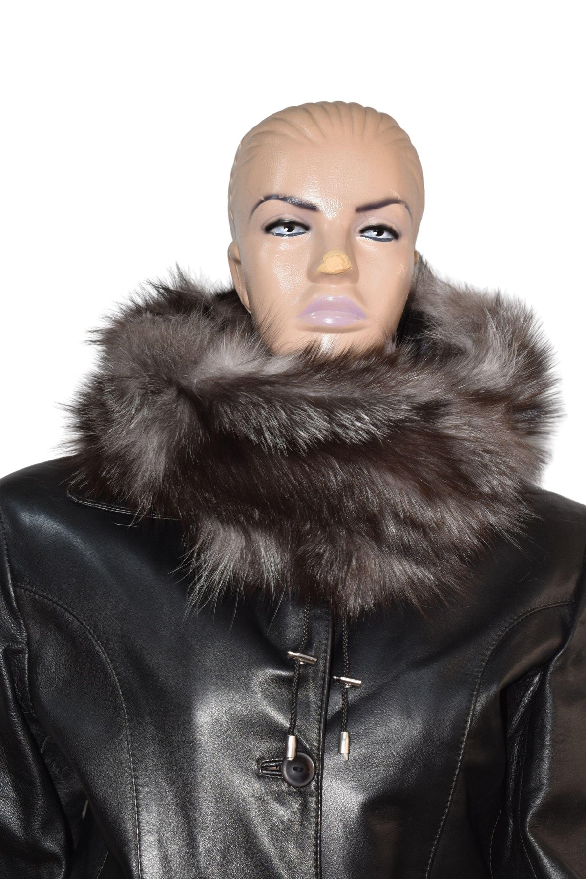 Handmade Fox Fur Neck Warmer: Luxury Fur Snood Collar