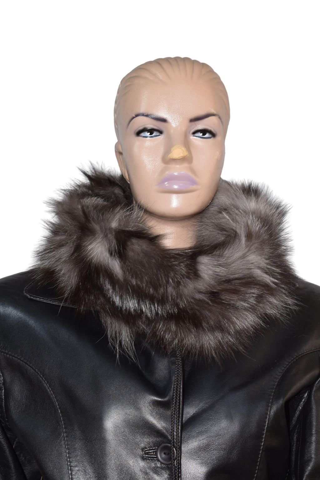 Handmade Fox Fur Neck Warmer: Luxury Fur Snood Collar
