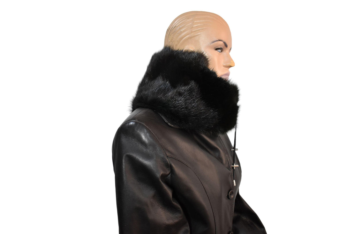 Handmade Fur Neck Warmer: Natural Fur Snood, Luxury Collar