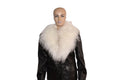 Handmade White Mongolian Lamb Fur Collar