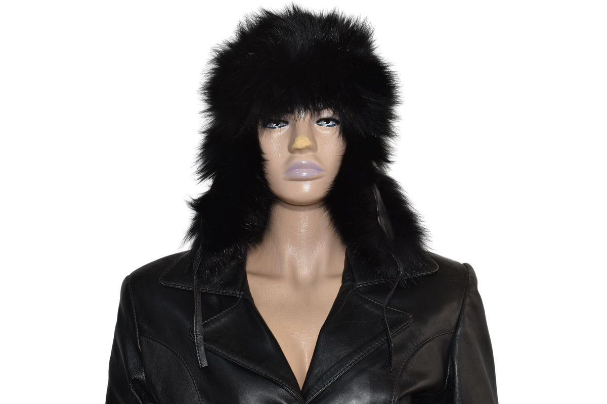 Fur Hat | Ushanka Russian Hat | Aviator Fur Hat | Fox Fur Trapper Hat  | Men Fur Hat | Silver Fox Hat | Natural Fox Fur Hat | Gift For Her