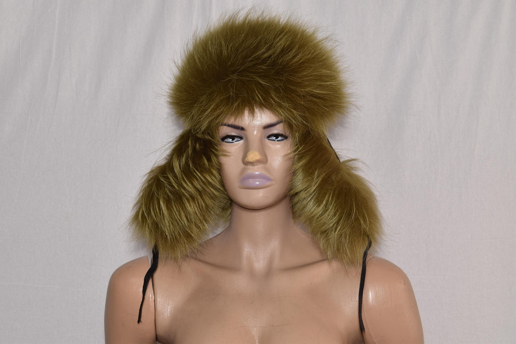 Fur Hat | Ushanka Russian Hat | Aviator Fur Hat | Fox Fur Trapper Hat  | Men Fur Hat | Silver Fox Hat | Natural Fox Fur Hat | Gift For Her