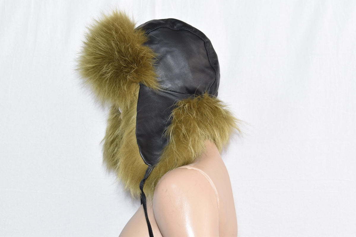 Fur Hat | Ushanka Russian Hat | Aviator Fur Hat | Fox Fur Trapper Hat  | Men Fur Hat | Silver Fox Hat | Natural Fox Fur Hat | Gift For Her