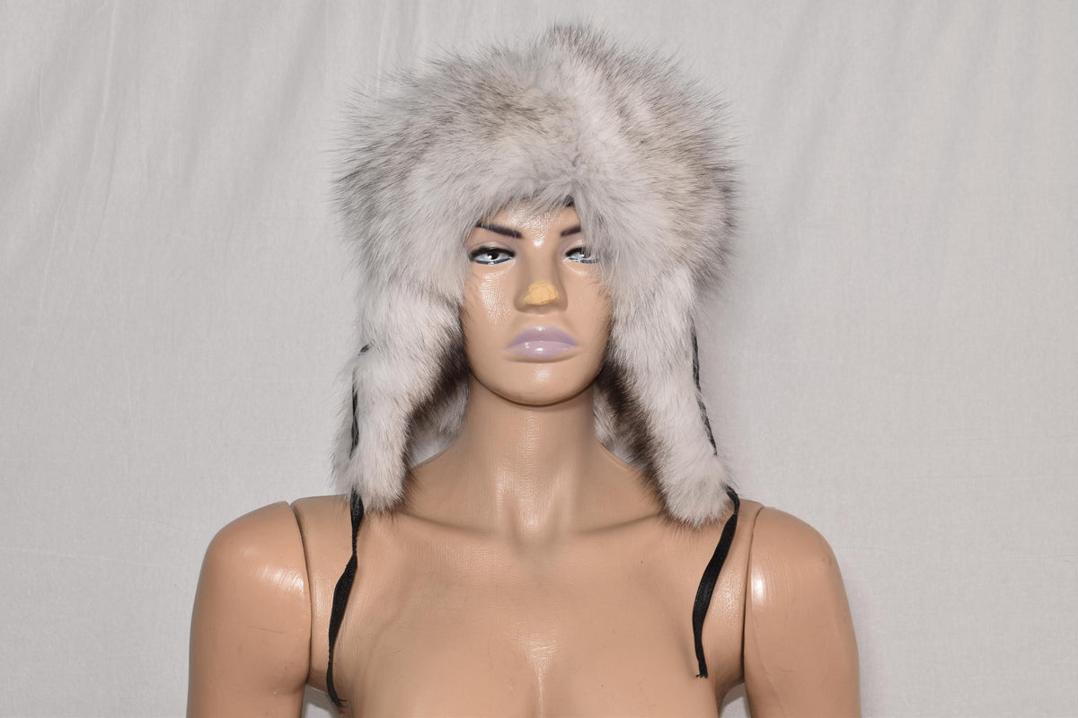 Fur Hat | Fox Fur Trapper Hat | Ushanka Fur Hat |   | Men Fur Hat | White Fox Hat | Natural Fox Fur Hat | Gift For Her