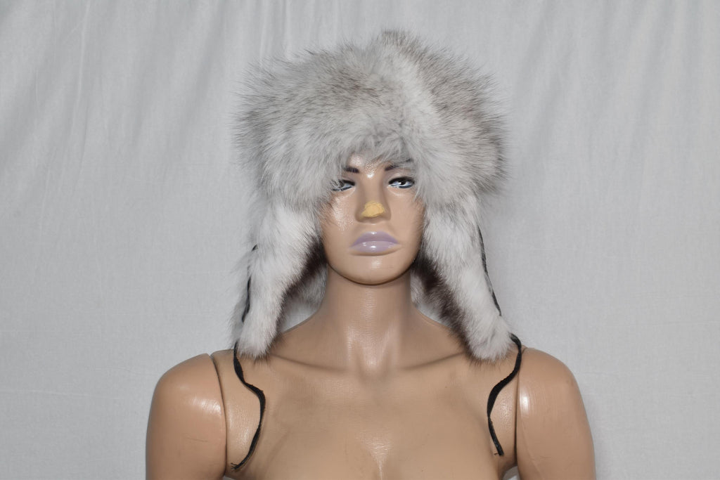 Fur Hat | Fox Fur Trapper Hat | Ushanka Fur Hat |   | Men Fur Hat | White Fox Hat | Natural Fox Fur Hat | Gift For Her