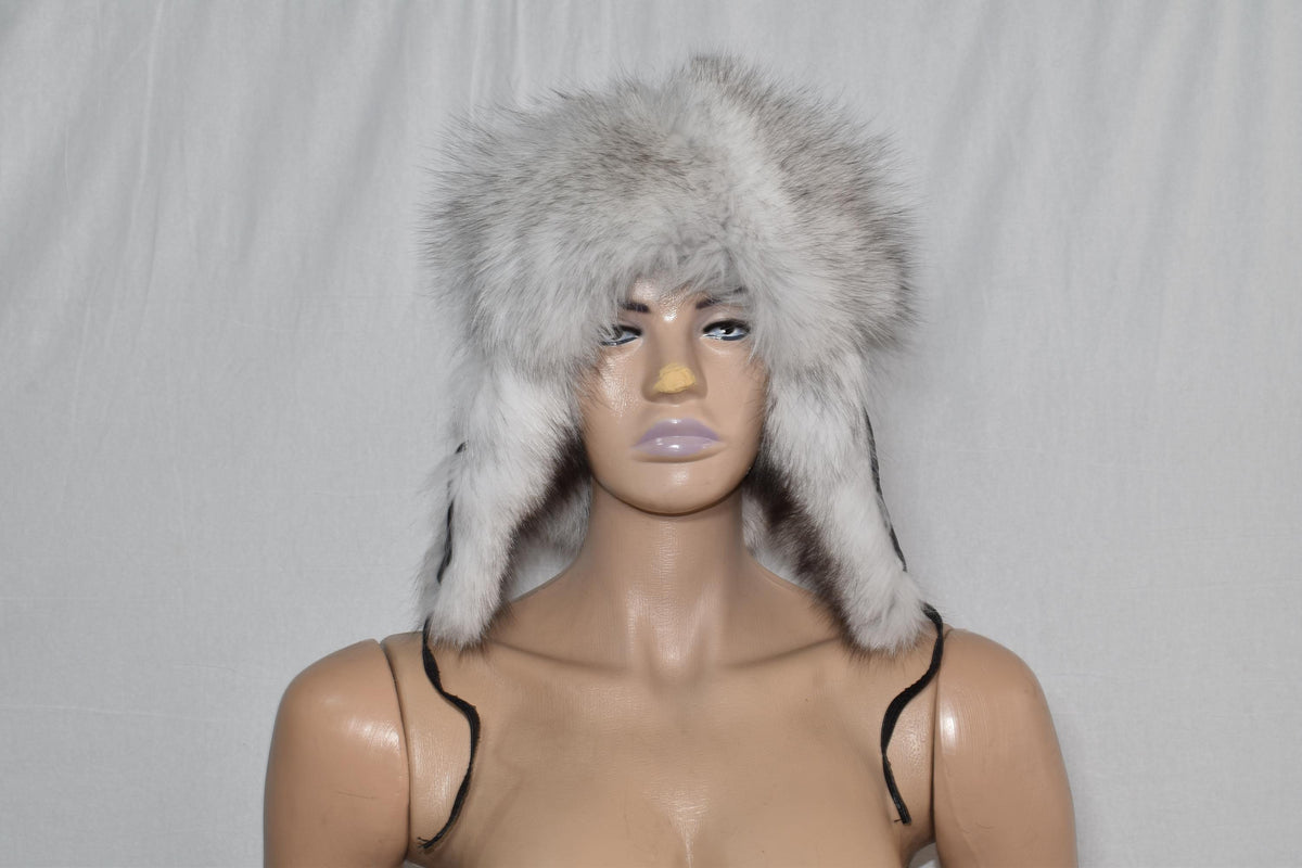 Fur Hat | Fox Fur Trapper Hat | Ushanka Fur Hat |   | Men Fur Hat | White Fox Hat | Natural Fox Fur Hat | Gift For Her