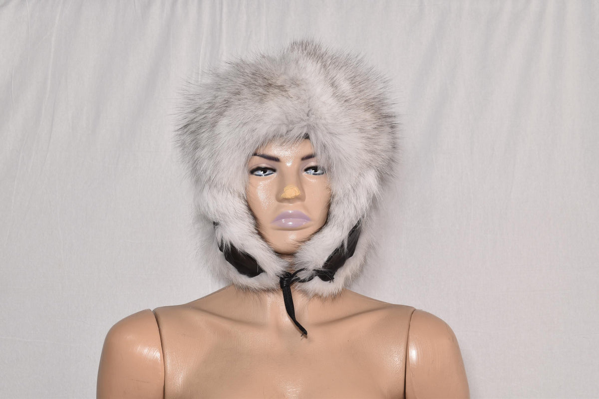 Fur Hat | Fox Fur Trapper Hat | Ushanka Fur Hat |   | Men Fur Hat | White Fox Hat | Natural Fox Fur Hat | Gift For Her