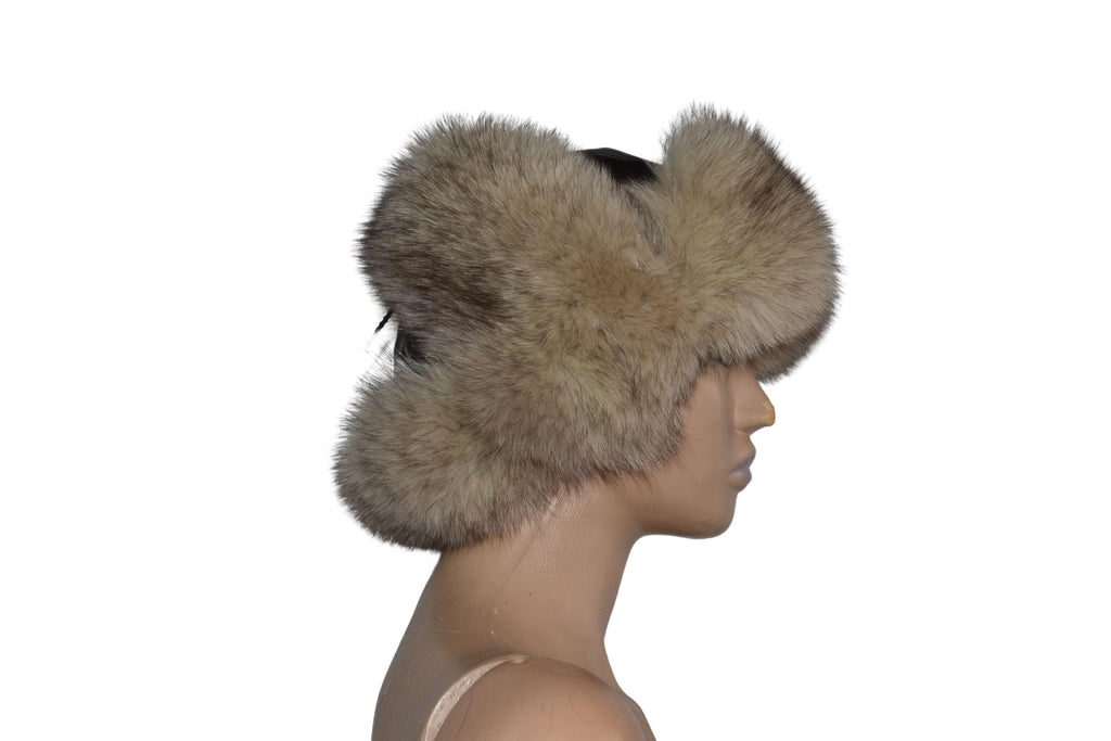 Fox Fur Hat | Ushanka Russian Hat | Aviator Fur Hat | Fox Fur Trapper Hat  | Men Fur Hat | Natural Fox Fur Hat | Gift For Her