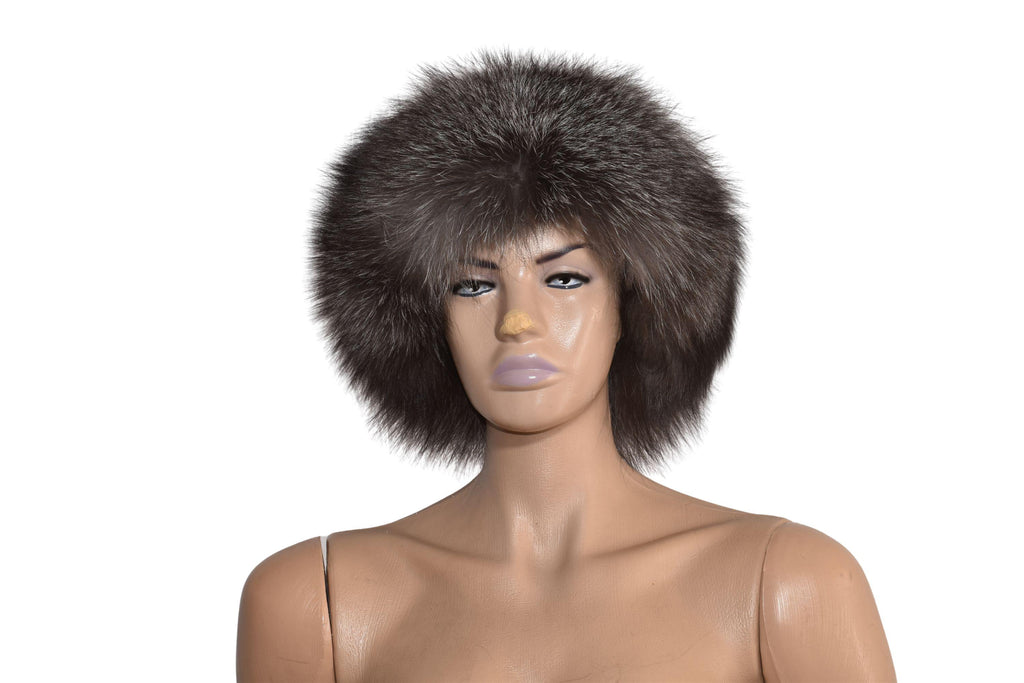 Silver Fox Fur Hat | Ushanka Russian Hat | Aviator Fur Hat | Fox Fur Trapper Hat  | Men Fur Hat | Natural Fox Fur Hat | Gift For Her