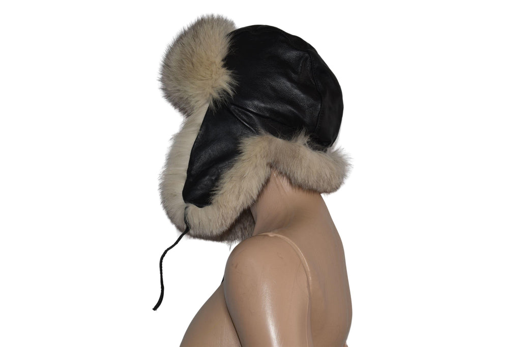 Fox Fur Hat | Ushanka Russian Hat | Aviator Fur Hat | Fox Fur Trapper Hat  | Men Fur Hat | Natural Fox Fur Hat | Gift For Her