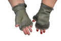 Handmade Shearling Fingerless Gloves: Genuine Sheepskin, Unisex
